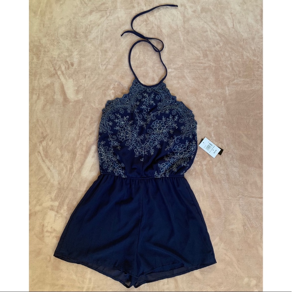 Navy romper